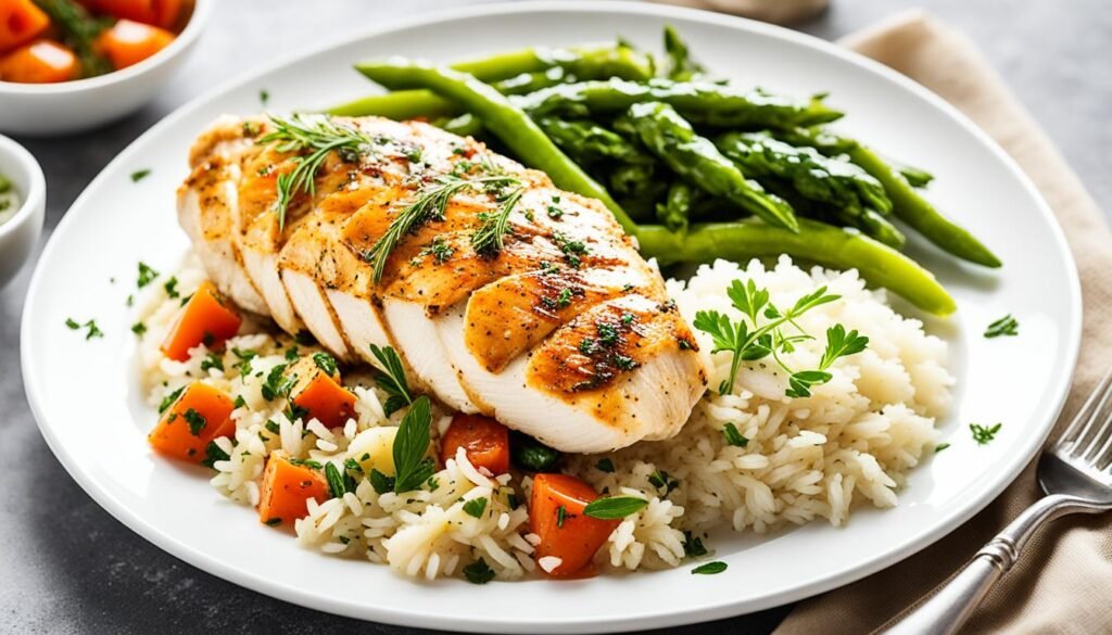 chicken and rice meal plan