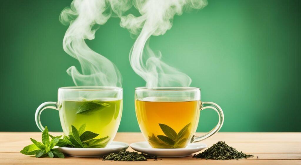 green tea and oolong tea